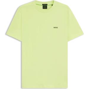 Boss Тениска Boss Mens BOSS GREEN T-Shirt with Logo Design Stretch Cotton - Lime 337