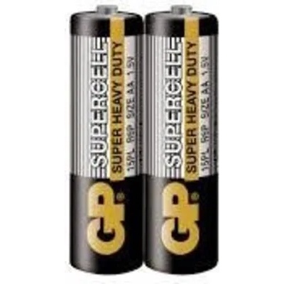 Цинк карбонова батерия GP R6 SUPERCELL 15PL-S2 /2 бр. в опаковка/ shrink 1.5V (GP-BM-15PL-S2)