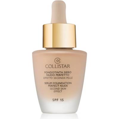 Collistar Serum Foundation Perfect Nude Rozjasňující make-up pro přirozený vzhled SPF15 1 Ivory 30 ml