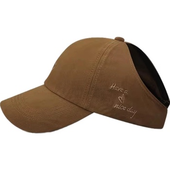 HARAHU Шапка с козирка ya-37760 - Тъмно кафяво kp37760 (ya-37760)