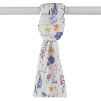 XKKO BMB Bambusová osuška 90x100 Digi Blue Wildflowers – Sleviste.cz