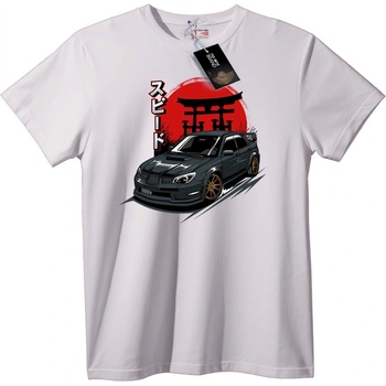 NOONEBRAND Тениска Скорост с Японски Дизайн - 4XL, White