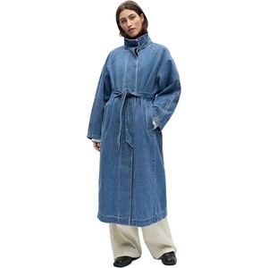 OBJECT Палто Object Trinna Denim coat - Blue (Medium Blue Denim)