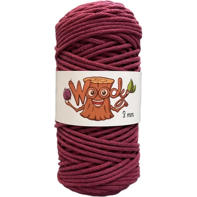 Woody 3 mm - Tmavě růžová