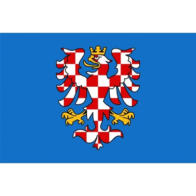 Moravská vlajka modrá s orlicí Alerion