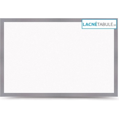 MEMOBE Magnetická tabuľa v dekoratívnom ráme - strieborný MDF 150 x 100 cm