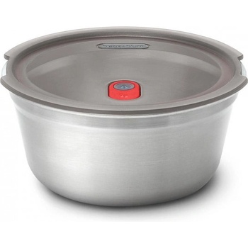 Black+Blum Кутия за храна Black+Blum Meal Prep FBSS-BL-L017, 950 ml, Кръгла, Подходяща за фурна, Без BPA, Неръждаема стомана, Сив/Червен (FBSS-BL-L017)