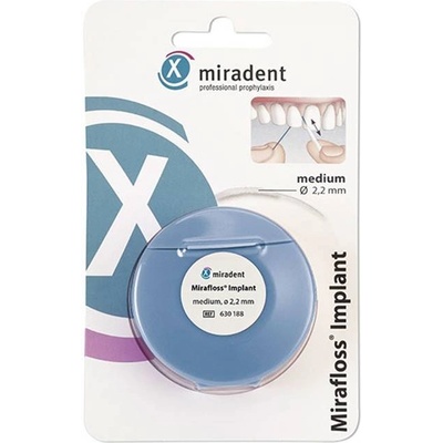 Miradent Конец за зъби Mirafloss Implant, Medium, 50 броя