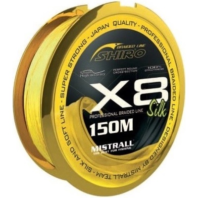 Mistrall Šňůra Shiro Silk Braided Line X8 Fluo 150 m 0,32mm 42,6kg