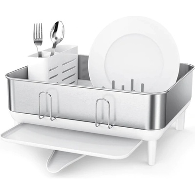 simplehuman Сушилник за съдове Simplehuman, 38 x 30 см, бял (KT1191DC)