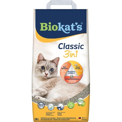 Gimborn 18л Classic 3в1 Biokat's, постелка за котешка тоалетна