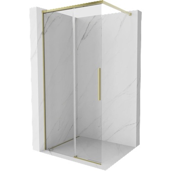 Mexen Rox душ преграда Walk-in 95 x 200 cm, прозрачен 8 mm, златен - 8C2-095-003-50-00 (8C2-095-003-50-00)