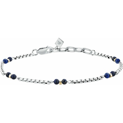 Morellato Pánsky bicolor náramok s korálkami lapis lazuli Terra S1755
