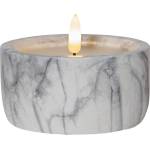 Star Trading LED свещ от сив и бял бетон, височина 7, 5 см Flamme Marble - Star Trading (064-16)