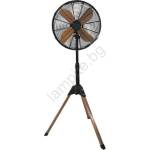 EUROLAMP Вентилатор на стойка 60w/230v, диаметър 40 см, черен/меден (eu0737)