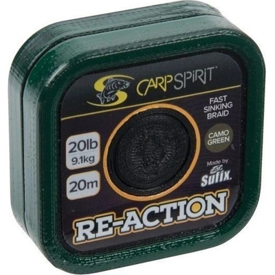 Carp Spirit šňůra Re-Action Camo Green 20m 25lb