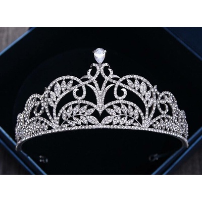 Naishide Jewelry svatební korunka do vlasů ELEGANT PRINCESS stříbrná – Hledejceny.cz