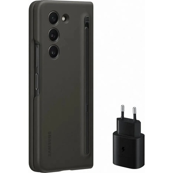 Samsung Комплект калъф Samsung Slim Case за Samsung Galaxy Z Fold5, със стилус и зарядно устройство, 25W, USB-C, черни