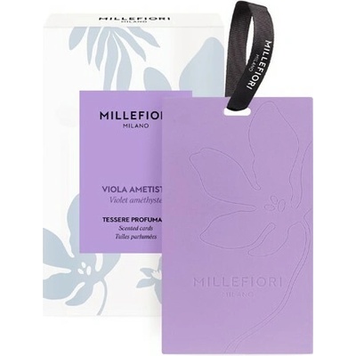 Millefiori Milano Laundry Viola Ametista vonná karta 3 ks