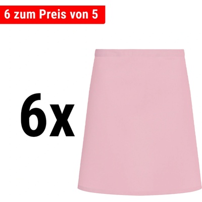 G.Gastro 6 ks Karlowsky Zástěra do pasu Basic růžová D9785724
