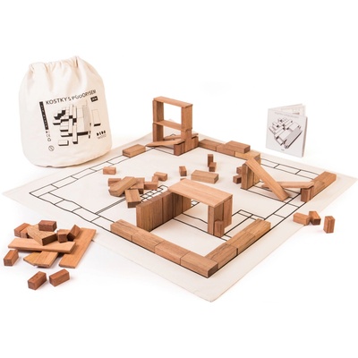 Didawood Kostky s půdorysem 76 ks