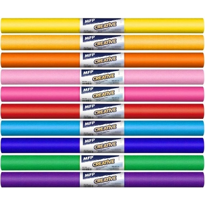 MFP paper Krepový papír role 50x200cm mix barev 10ks duhový 5811341 – Zboží Mobilmania