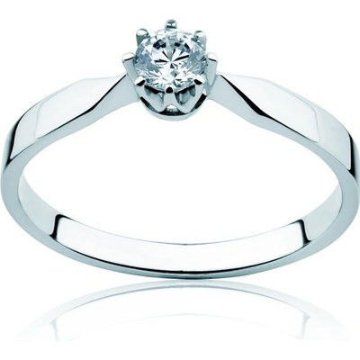 Savicki Zásnubný prsteň Triumph of Love biele zlato diamant PI B D 00073