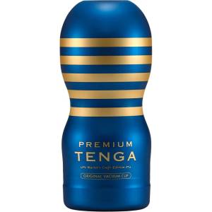 TENGA Premium Original - еднократен мастурбатор - син