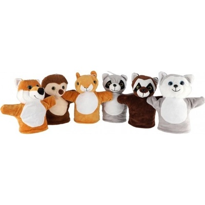 Teddies maňuška Zvířátko lesní plyš mix druhů 24 cm