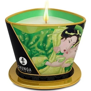 Масажна свещ с аромат на зелен чай - Massage Candle 170ml (SHUNGA0126)