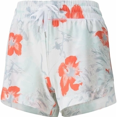 Puma W Nassau Short Bright White/Hot Coral