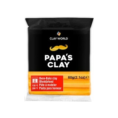 Papa’s clay Polymerová hmota 60 g neónovooranžová