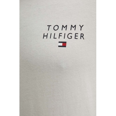 Tommy Hilfiger Памучна домашна тениска Tommy Hilfiger в зелено с меланжов десен UM0UM02916 (UM0UM02916)