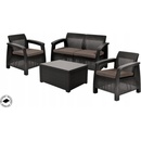 Záhradné zostavy Allibert Corfu Set hnedá / sivohnedá