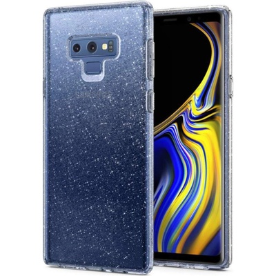 Spigen Liquid Crystal Glitter Case - тънък качествен термополиуретанов калъф за Samsung Galaxy Note 9 (прозрачен)