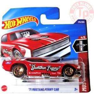 Mattel Количка '71 Mustang Funny Car 1: 64 (Hot WHeels) (24437)