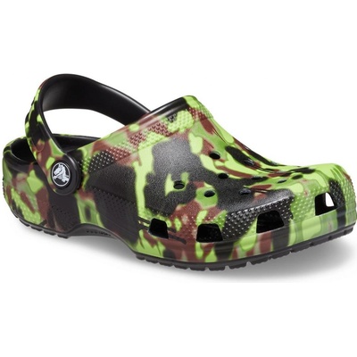 Crocs Classic Spray Camo Kids Clog 208305001 Maskáčové chlapecké nazouváky