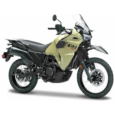 Maisto Kawasaki KLR 650 Khaki černá 1:18