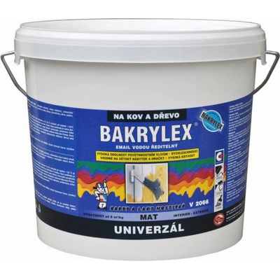 Bakrylex Univerzál mat V2066 farba na drevo a kov 0240 hnedá tmavá, 5 kg