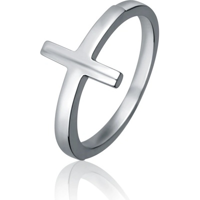 JVD Dámský stříbrný prsten křížek SVLR0402XH200