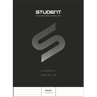 ICO Тетрадка с линийка ICO Student Black Premium A/4 32 страници 7500107005 (7500107005)