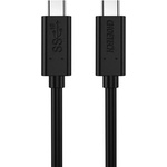 Choetech Кабел Choetech A3002, от USB C(м) към USB C(м), 1m, 60W, черен (A3002)