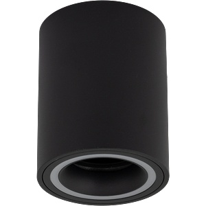 UltraLux ТЯЛО ЗА ОТКРИТ МОНТАЖ, КРЪГ, gu10, СТАЦИОНАРНО, ЧЕРНО, ip20 (sdrgu10bl)