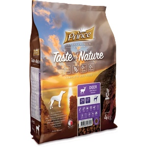 Petnutrition Премиум гранули за кучета с еленско месо и сладък картоф, без зърно и глутен taste of nature 4kg deer - за средни и едри породи
