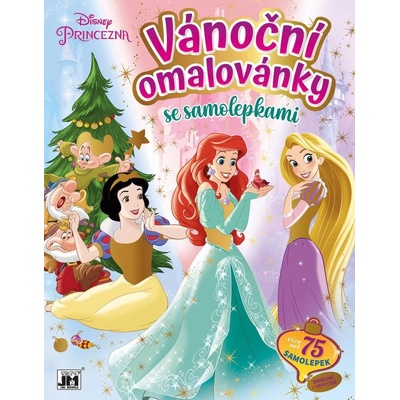 Jiri Models Vánoční omalovánky Disney Princezny se samolepkami