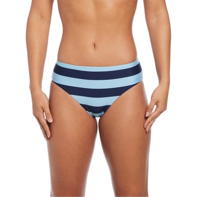 Nike Statement Stripe Mid Waist Bikini Bottom - Midnight Navy
