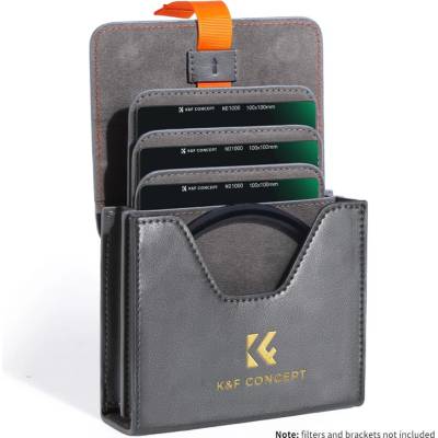 K&F Concept case for 3 square 100 × 100 mm filters and a filter holder