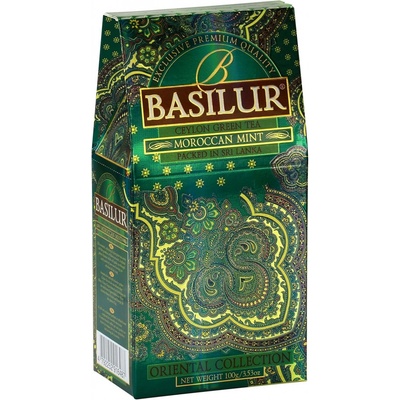 Basilur Orient Moroccan Mint plech zelený čaj 100 g