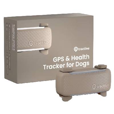 Tractive DOG 6 – GPS lokátor pre psy a monitor zdravia, hnedý