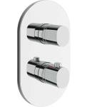 RAVAK Chrome II - Термостатичен смесител за вграждане, за 2 уреда, хром X070455 (X070455)